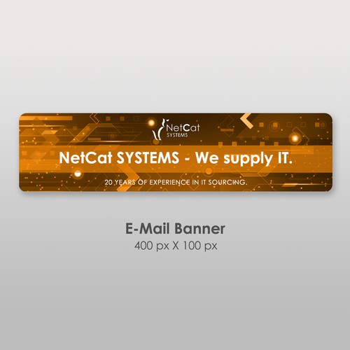 Need a e-mail banner design Design by Wisden