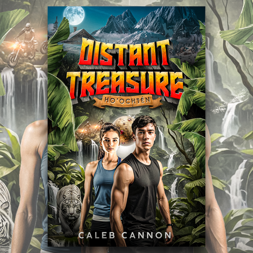 Fiction Book Cover for a Vibrant Jungle Adventure Design by 【E-Django】