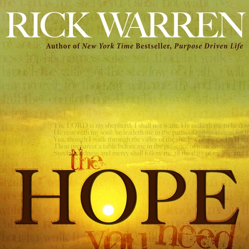 Design Rick Warren's New Book Cover Design por dianabog