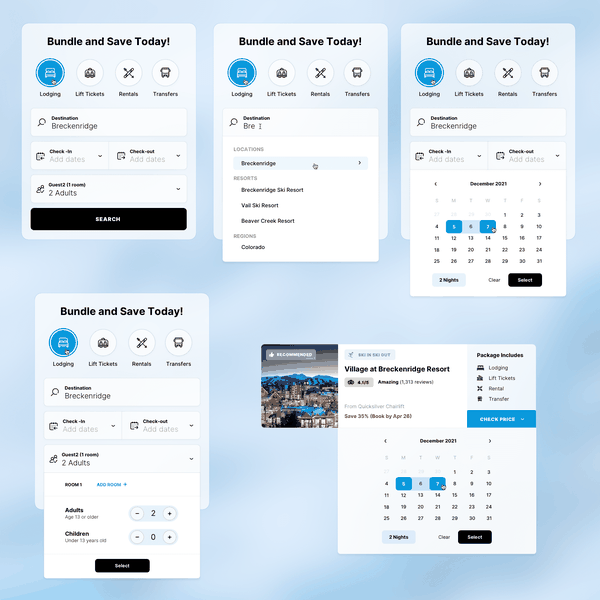 Ski Park Booking Site