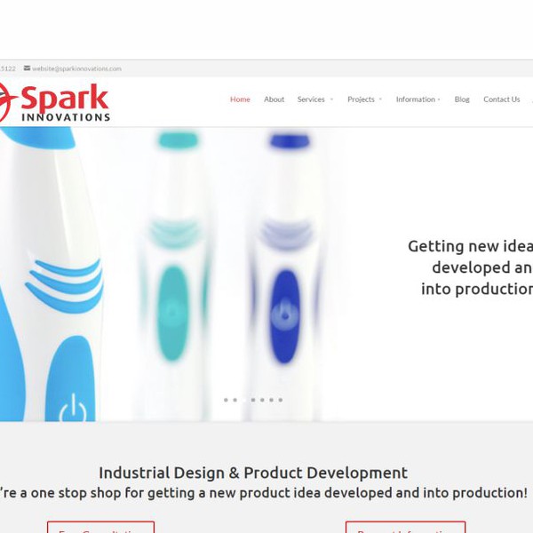 Design by Paul Suprih 99 titled "Create a more modern clean look for Spark Innovations"