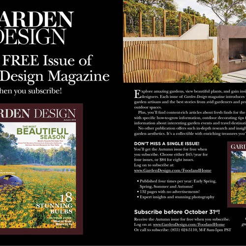 Create a two-page spread ad for consumer magazine Design by KDESIGN101