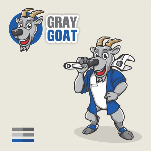 Cartoon goat mascot | Logo design contest | 99designs