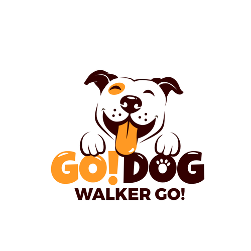 dog walking service logo