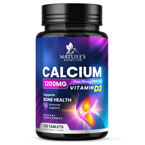 Calcium Plus Vitamin D3 Design Needed for Nature's Nutrition Design by Davi Giolo ★