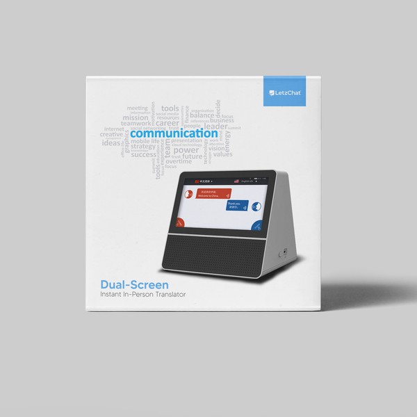 Design by inspyre⭐ titled "Modern Box Design for Innovative Language Translation Tool"