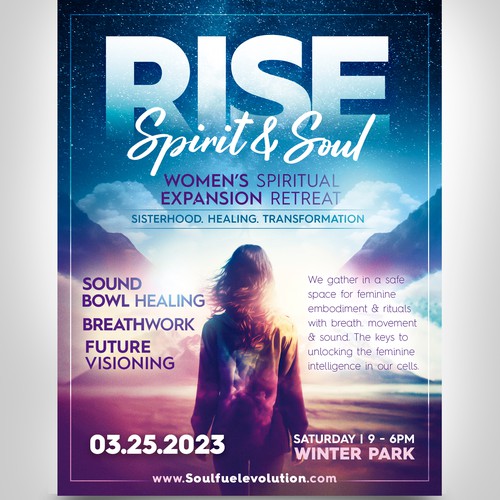 Spiritual Retreat Flyer Design by Joabe Alves