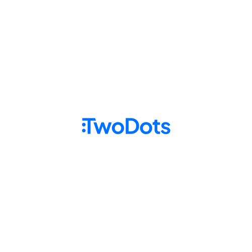 Two Dots Software Fraud Prevention Logo Design - Modern and Simple! Design by Rumah Lebah