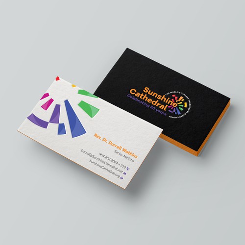 Business Card for Growing Progressing LGBTQ Church Design by Taaiebah