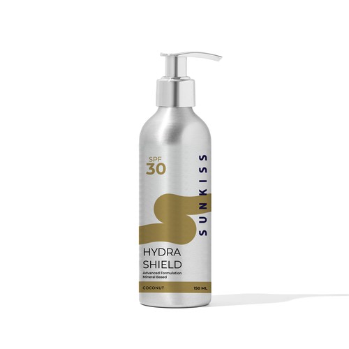 Luxury Sunscreen Label Design by DOOC.design