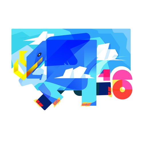 PostgreSQL v16 Release Artwork Design von calesatama