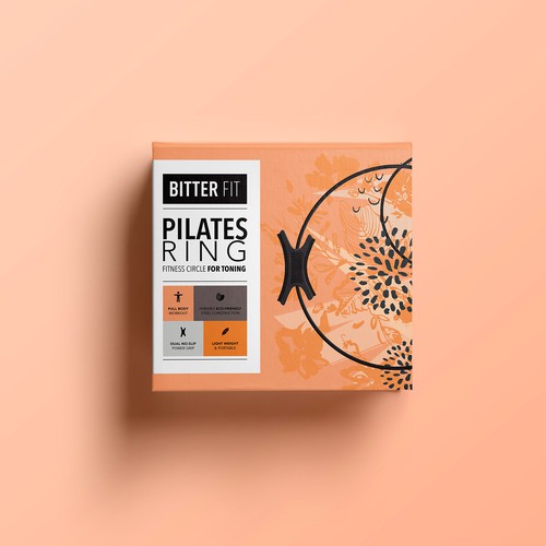 BitterFit Needs an Attention Grabbing and Perceived Value Increasing Packaging For Pilates Ring Design by katerina k.