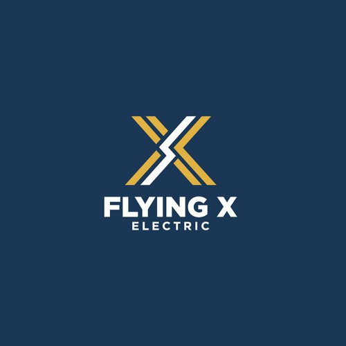 Flying X Electric Logo Design by bo_rad