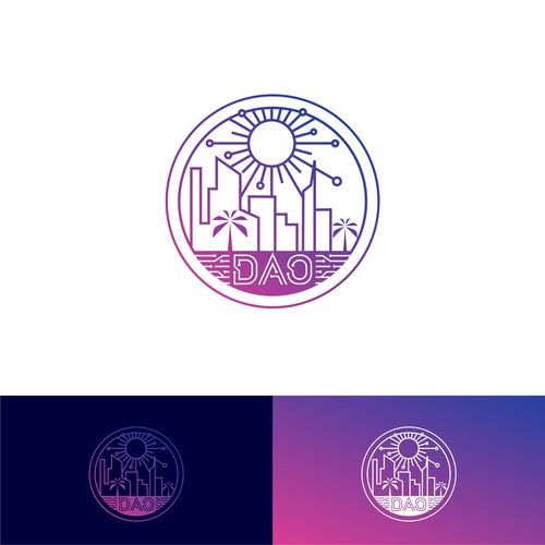 Logo — island DAO — let's buy an island — Ethereum blockchain Design by X-DNA