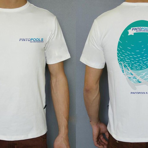 NEW Tshirt Design for swimming pool company Design by tedi mercon