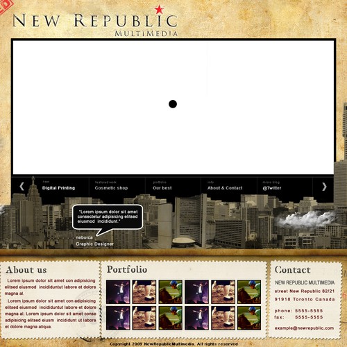 Media Companies New Design. PSD Only! Design by neboica