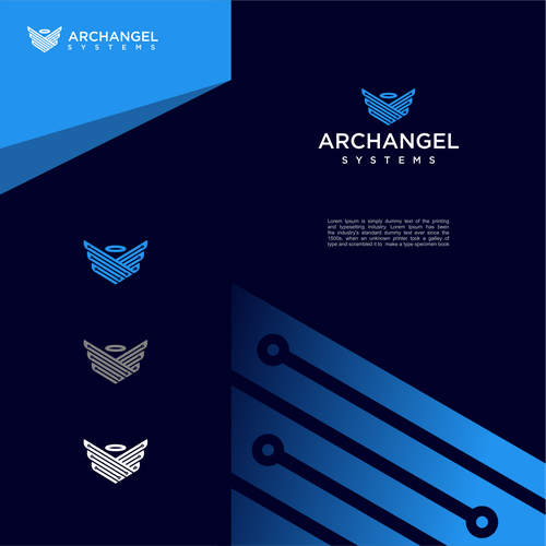 Archangel Systems Software Logo Quest Diseño de Kunai.