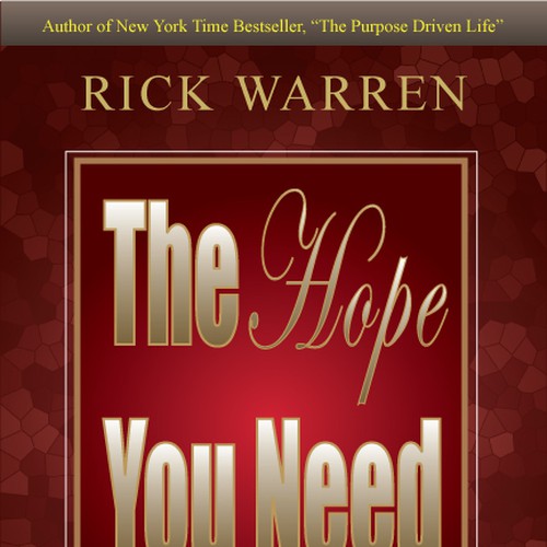 Design Rick Warren's New Book Cover Diseño de KamNy