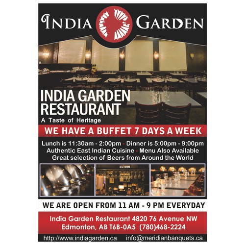 India Garden Flyer Postkarten Flyer Printdesign Wettbewerb