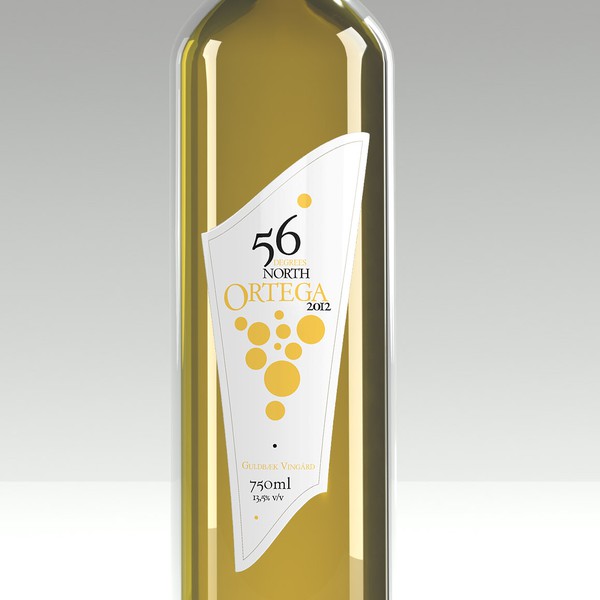 Design criado por el_fraile com o nome "Wine label for new wine series for Guldbæk Vingård"