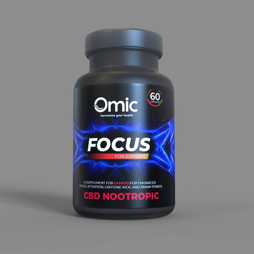 Video Gamer Supplement Label Design Design by designzen3d