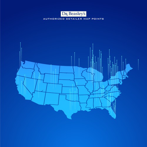 Design a coverage map for an eCommerce brand's authorized installers Design by Alfian_santoyan