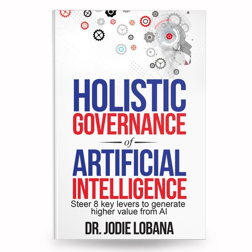 Man and Machine interaction - Book cover needed for Governance of Artificial Intelligence Réalisé par anisha umělec