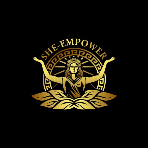 SHEempowers - luxurious design of a woman preferrably in some kind of a circle to appeal to women professionals Design by dinni