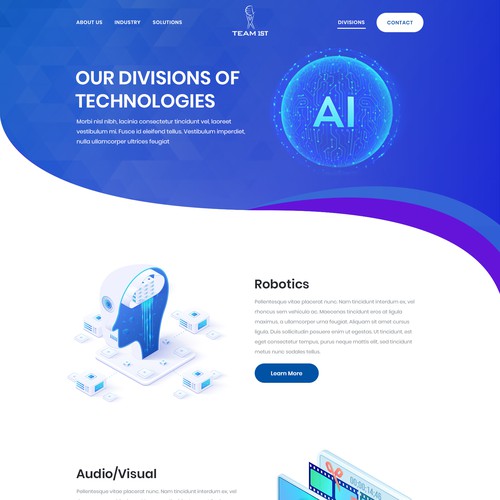 Technology Solutions Provider Website Design Framework Design by FuturisticBug