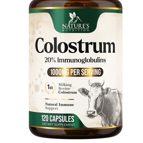 Powerful, Colostrum Design Needed for Nature's Nutrition Design by UnderTheSea™