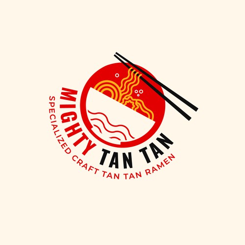 Japanese Tan Tan Ramen Shop Logo Design by Srdjan Savić
