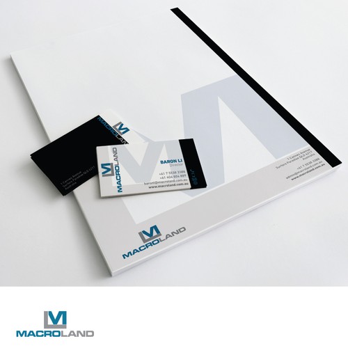 Create a nice business card and letterhead to develop sophisticated brand image for the Property development company Réalisé par CHS design group