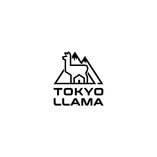 Outdoor brand logo for popular YouTube channel, Tokyo Llama Design von Pixelmod™