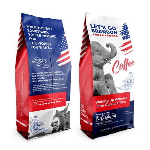 Coffee Bag design that appeals to "Let's Go Brandon" Coffee Drinkers Design von Scart-design