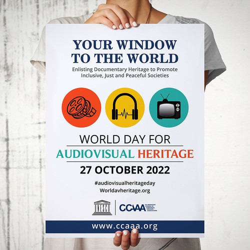 Poster Design for a worldwide audiovisual event Design von Xnine