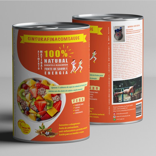 canned food label design