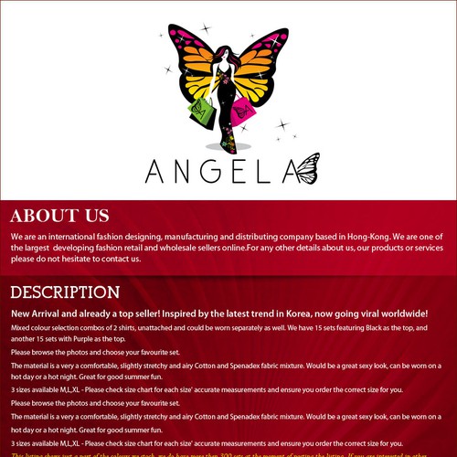 Help Angela Fashion  with a new banner ad Diseño de Vanikrishna