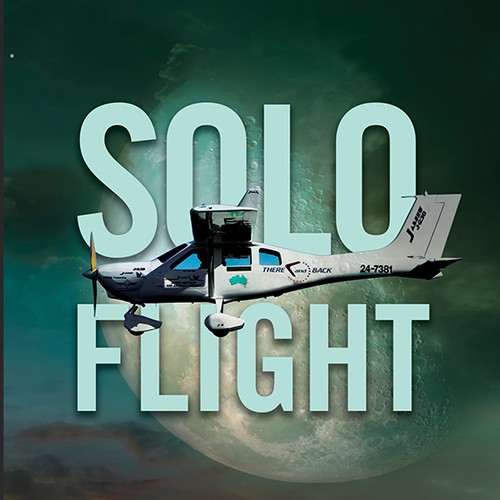 Solo Flight. Design an awesome book cover that captures the adventure of flight. Design by MOberkrom Design