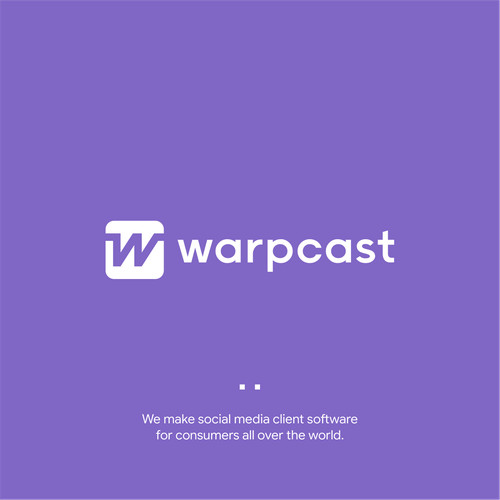 Warpcast logo Design von Petros_SP