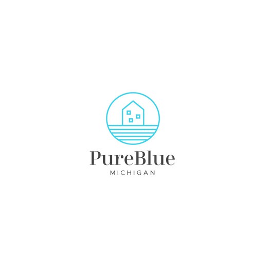 Pure Blue Michigan Design by Mayartistic