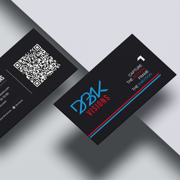 Business card for car and motorcycle photographer