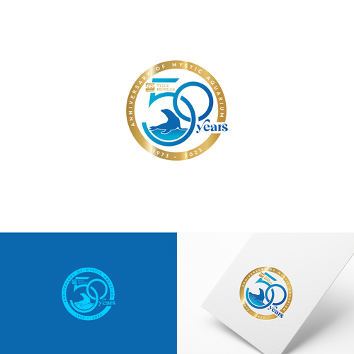 Mystic Aquarium Needs Special logo for 50th Year Anniversary Design por zafranqamraa