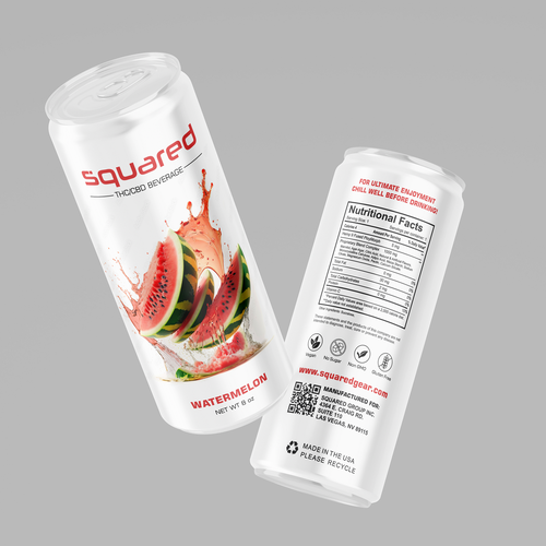 Clean - edgy beverage can for THC / CBD drink Design by SONUPARMAR