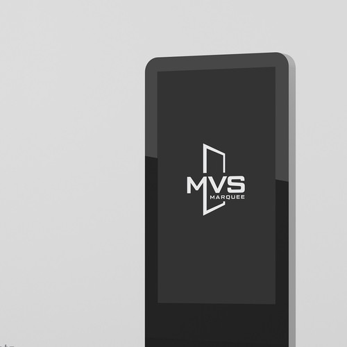 MVS Marquee digital signage logo Design by HARVAS