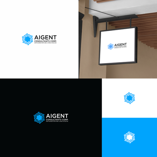 AI Agent Company: Appealing to small to medium sized businesses. Design by IvanZfan