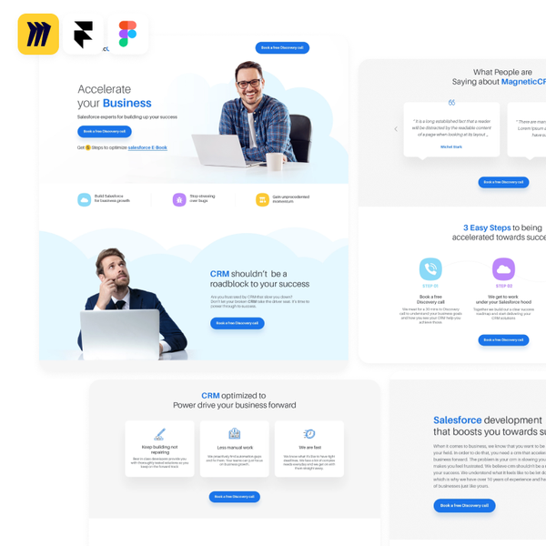 Landing Page (SaaS) CRM Salesforce