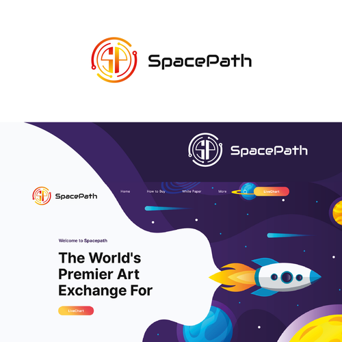 SpacePath Logo Contest winner will receive $500 Réalisé par Kreminets_K