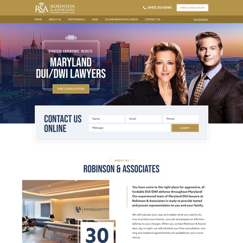 DUI Lawyer Landing Page Design by pixelwebplanet