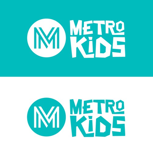 Metro Kids Logo Design by Nashdesigns