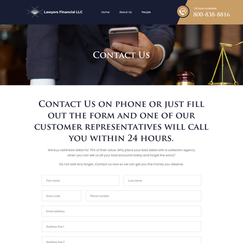 Debt Collection Website Design by Ilmash Network